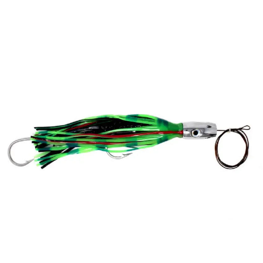 Seaworx Trolling Lure Jetted Big Head Green/Black