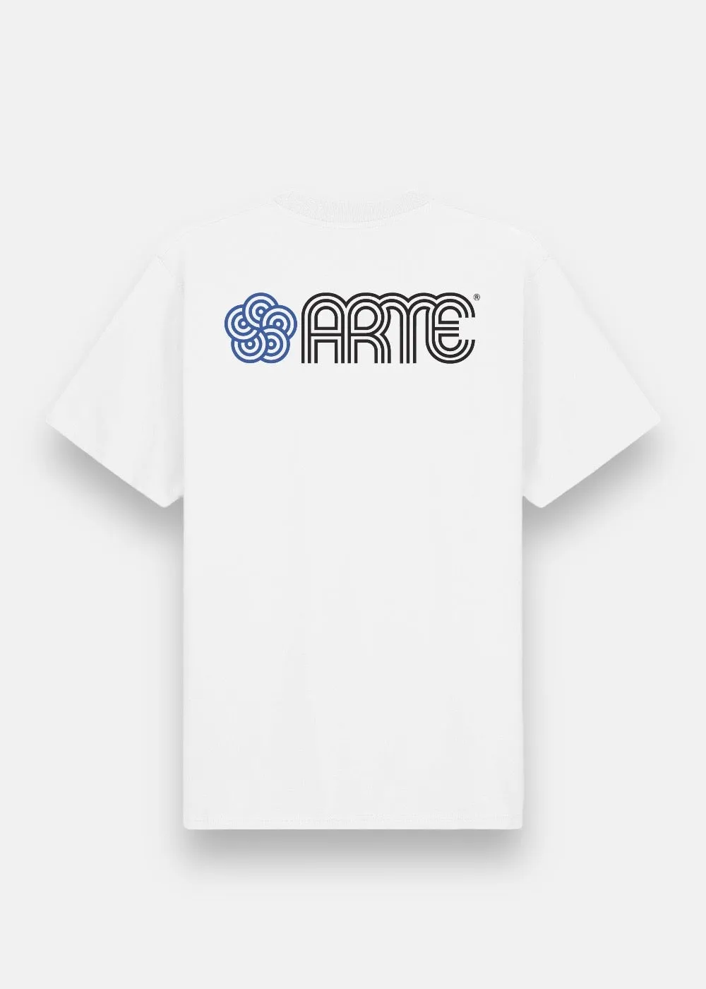 T-shirt Arte Teo Circle Flower blanc