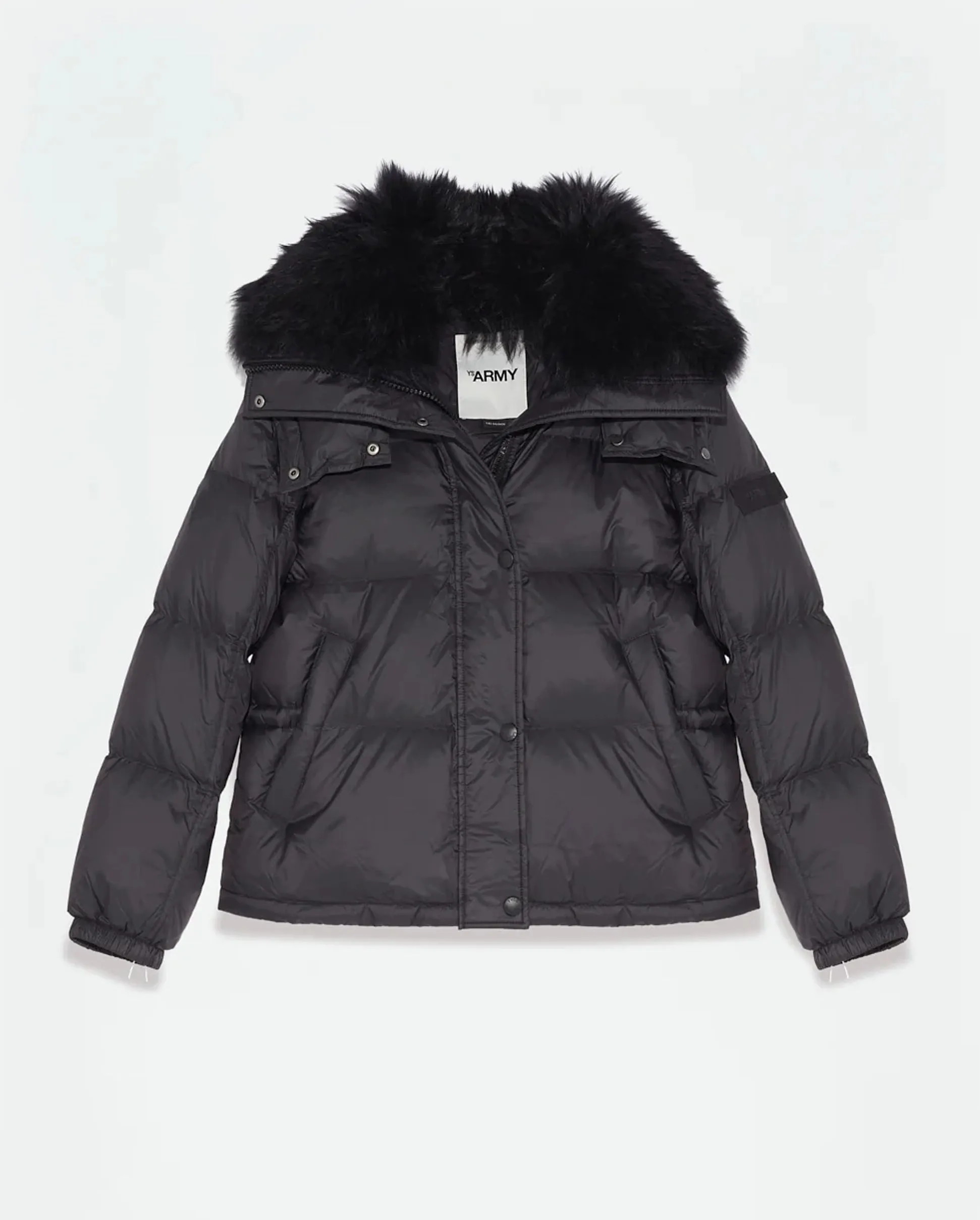 TECH FABRIC DOWN JACKET / BLACK