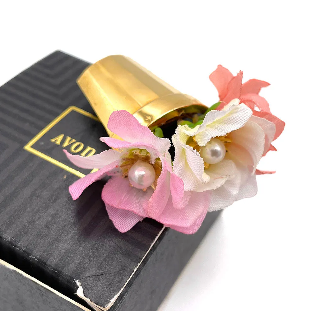 【USA輸入】ヴィンテージ AVON Flower Pot Pin ブローチ/Vintage AVON Flower Pot Pin Brooch