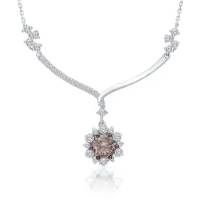 White Gold Coco & White Diamond Eternal Necklace