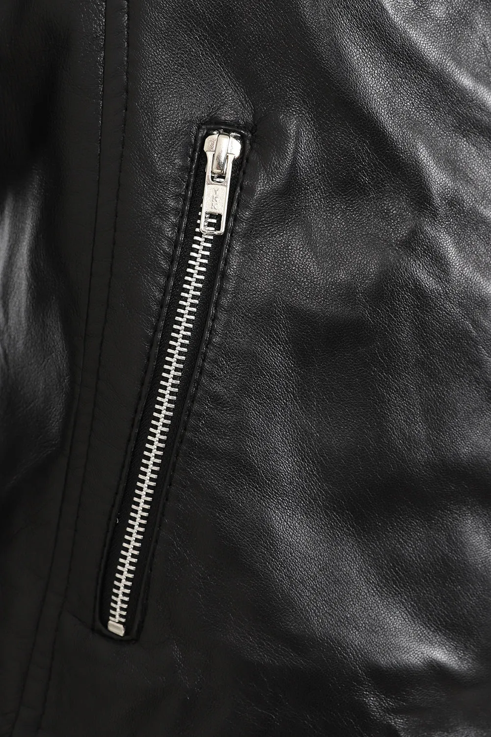 Women's Black Leather Biker Jacket - 'ROSIE'