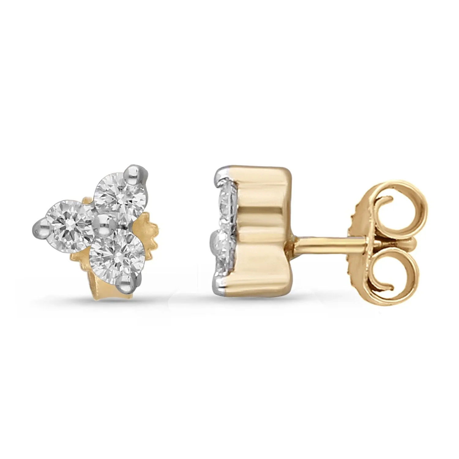 Yellow Gold Diamond Eternal Earrings